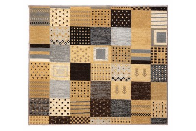 Sdim Μοκέτα με Αντιολισθητικό Υπόστρωμα Patchwork 002 Γκρί-Καφέ (200x300cm.)
