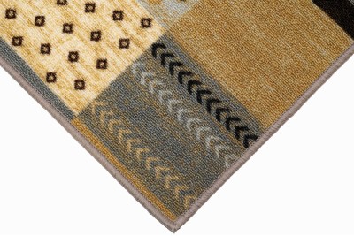 Sdim Μοκέτα με Αντιολισθητικό Υπόστρωμα Patchwork 002 Γκρί-Καφέ (200x300cm.)