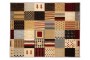 Sdim Μοκέτα με Αντιολισθητικό Υπόστρωμα Patchwork 001Κόκκινο-Καφέ (150x200cm.)