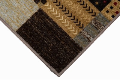 Sdim Μοκέτα με Αντιολισθητικό Υπόστρωμα Patchwork 001Κόκκινο-Καφέ (150x200cm.)