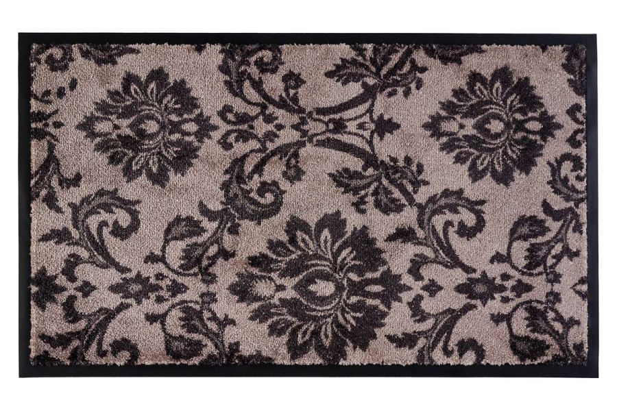 Sdim Πατάκι Εισόδου Μοκέτα με Αντιολισθητικό Υπόστρωμα Soft & design 630 Ornament Grey 55x90εκ. Πάχους 8mm