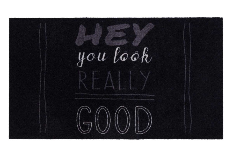 Sdim Πατάκι Εισόδου Μοκέτα με Αντιολισθητικό Υπόστρωμα Impression 940 Look Good Black 40x70εκ. Πάχους 5mm