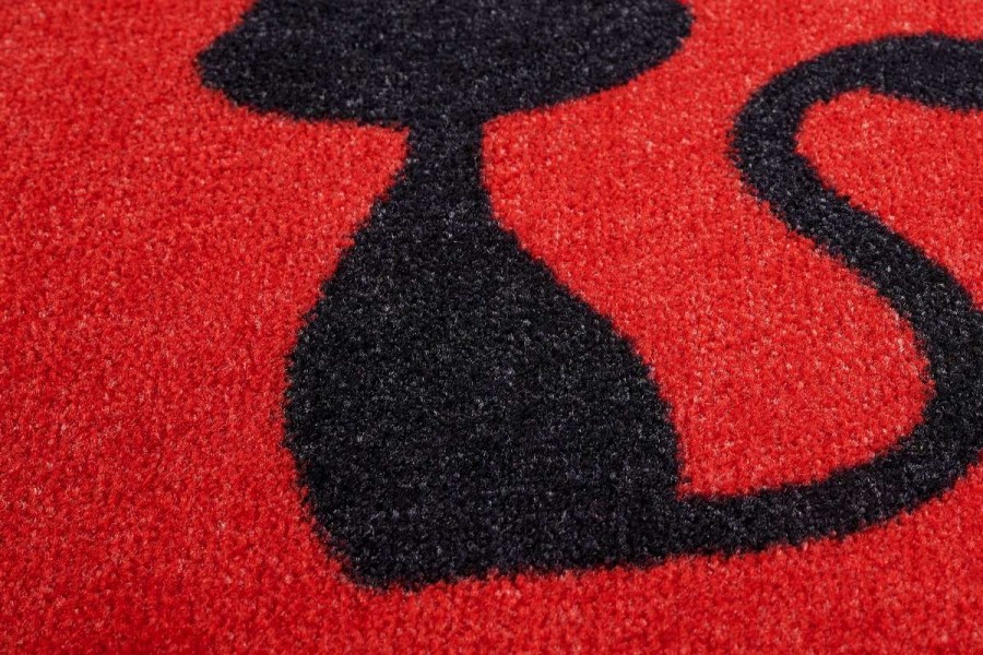 Sdim Πατάκι Εισόδου Μοκέτα με Αντιολισθητικό Υπόστρωμα Emotion-xs 401 Cats Red 40x80εκ. Πάχους 8mm