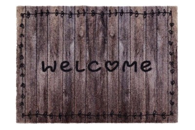 Sdim Πατάκι Εισόδου Μοκέτα με Αντιολισθητικό Υπόστρωμα Ambiance 690 Love Wood 50x75εκ. Πάχους 8mm