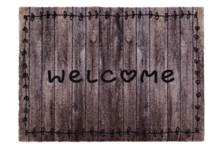 Sdim Πατάκι Εισόδου Μοκέτα με Αντιολισθητικό Υπόστρωμα Ambiance 690 Love Wood 50x75εκ. Πάχους 8mm