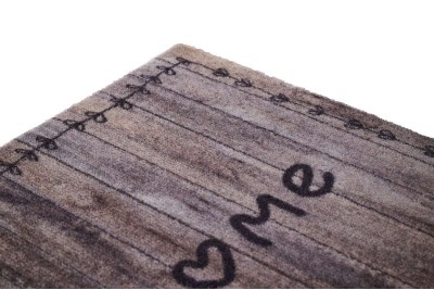 Sdim Πατάκι Εισόδου Μοκέτα με Αντιολισθητικό Υπόστρωμα Ambiance 690 Love Wood 50x75εκ. Πάχους 8mm