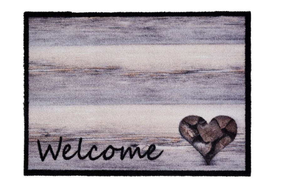 Sdim Πατάκι Εισόδου Μοκέτα με Αντιολισθητικό Υπόστρωμα Ambiance 800 Welcome Heart 50x75εκ. Πάχους 8mm