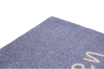 Sdim Πατάκι Εισόδου Μοκέτα με Αντιολισθητικό Υπόστρωμα Ambiance 814 Willkommen Herz Grau 50x75εκ. Πάχους 8mm