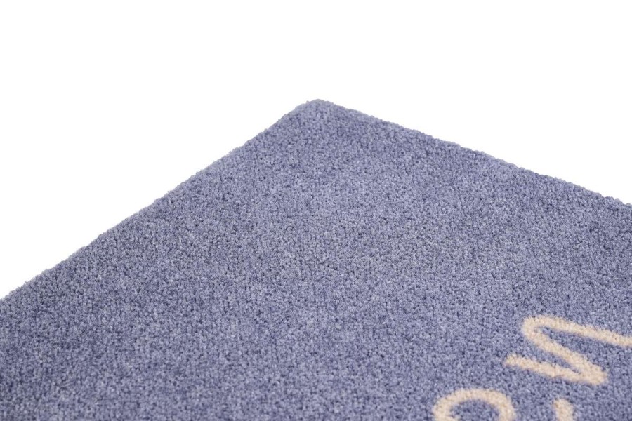 Sdim Πατάκι Εισόδου Μοκέτα με Αντιολισθητικό Υπόστρωμα Ambiance 814 Willkommen Herz Grau 50x75εκ. Πάχους 8mm