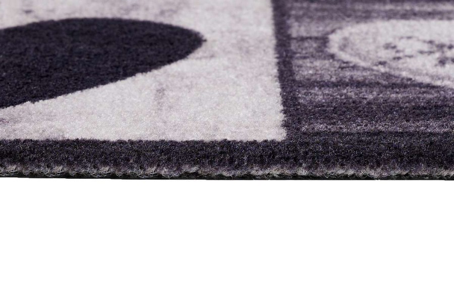 Sdim Πατάκι Εισόδου Μοκέτα με Αντιολισθητικό Υπόστρωμα Ambiance 885 Hearts Grey 50x75εκ. Πάχους 8mm