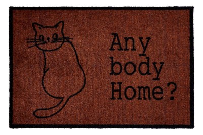 Sdim Πατάκι Εισόδου Μοκέτα με Αντιολισθητικό Υπόστρωμα Ambiance 970 Cat Anybody Home 50x75εκ. Πάχους 8mm