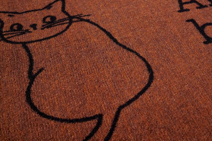 Sdim Πατάκι Εισόδου Μοκέτα με Αντιολισθητικό Υπόστρωμα Ambiance 970 Cat Anybody Home 50x75εκ. Πάχους 8mm