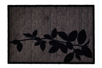 Sdim Πατάκι Εισόδου Μοκέτα με Αντιολισθητικό Υπόστρωμα Ambiance 980 Leaves Grey 50x75εκ. Πάχους 8mm