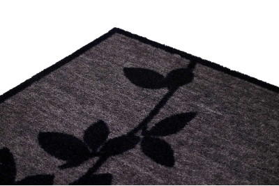 Sdim Πατάκι Εισόδου Μοκέτα με Αντιολισθητικό Υπόστρωμα Ambiance 980 Leaves Grey 50x75εκ. Πάχους 8mm