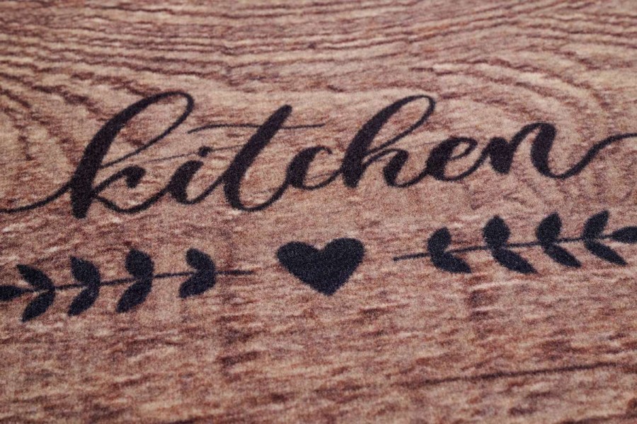 Sdim Πατάκι Κουζίνας με Αντιολισθητικό Υπόστρωμα Cook & Wash 100 Kitchen Wood Brown 50x150εκ.