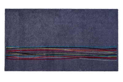 Sdim Πατάκι Κουζίνας με Αντιολισθητικό Υπόστρωμα Universal 314 Lucky Lines Grey 67x120εκ.