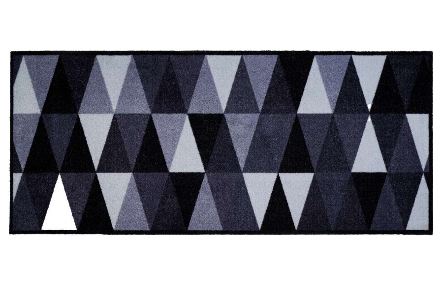 Sdim Πατάκι Κουζίνας με Αντιολισθητικό Υπόστρωμα Universal 414 Geometric Silver 67x150εκ.