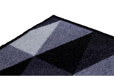 Sdim Πατάκι Κουζίνας με Αντιολισθητικό Υπόστρωμα Universal 414 Geometric Silver 67x150εκ.