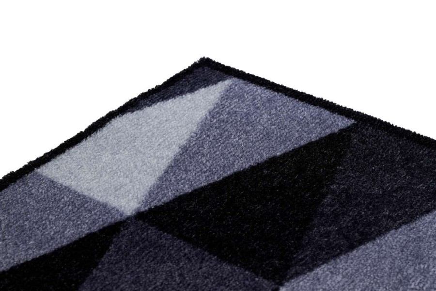 Sdim Πατάκι Κουζίνας με Αντιολισθητικό Υπόστρωμα Universal 414 Geometric Silver 67x150εκ.