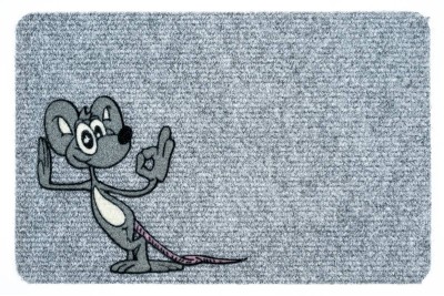 Sdim Πατάκι Εισόδου Μοκέτα Flocky 069 Happy Mouse 40x60εκ. Πάχους 5mm