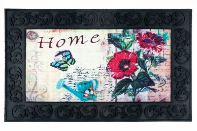 Sdim Αντιολισθητικό Πατάκι Εισόδου Venga 002 Home Flowers 45x75εκ. Πάχους 6mm