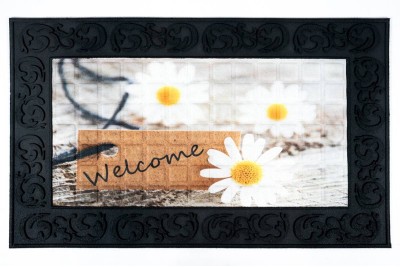 Sdim Αντιολισθητικό Πατάκι Εισόδου Venga  004 Welcome Daisies 45x75εκ. Πάχους 6mm