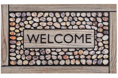 007 WELCOME FRAMED PEBLES