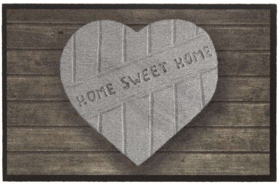 Sdim Πατάκι Εισόδου Mondial 003 Heart Home Sweet Home Μαύρο-Γκρι 50x75εκ.
